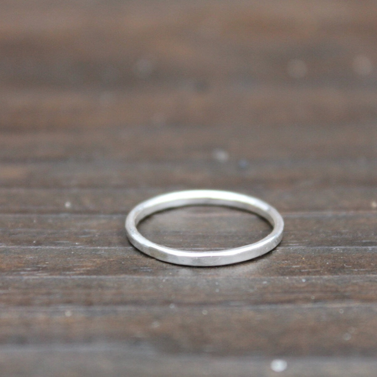 Stackable Ring in Sterling Silver With Stone Of Choice