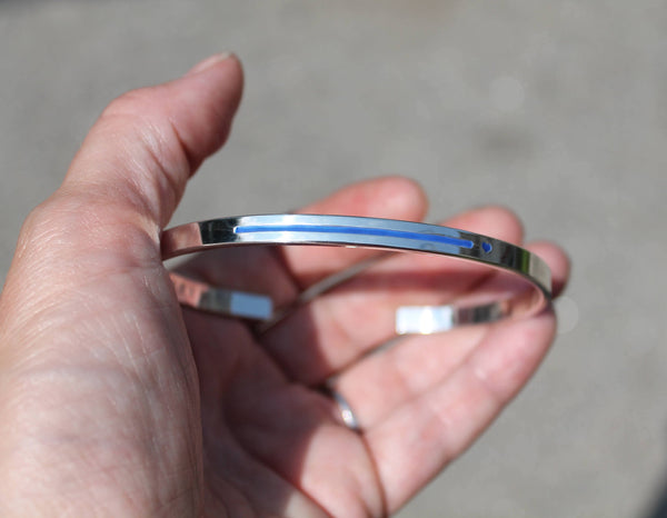 Thin Blue Line Police Bracelet
