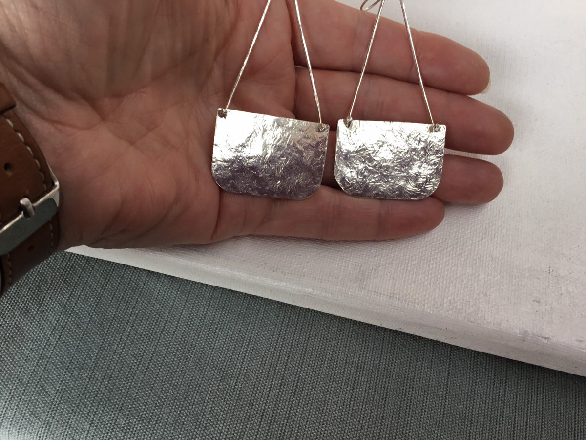 Purse Earrings in Sterling Silver