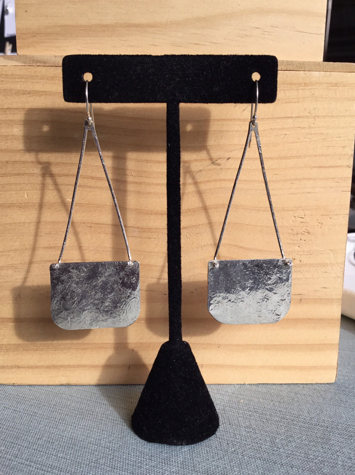 Purse Earrings in Sterling Silver