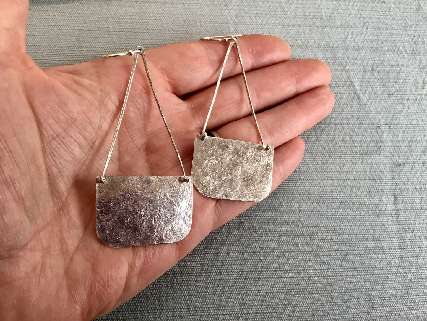 Purse Earrings in Sterling Silver