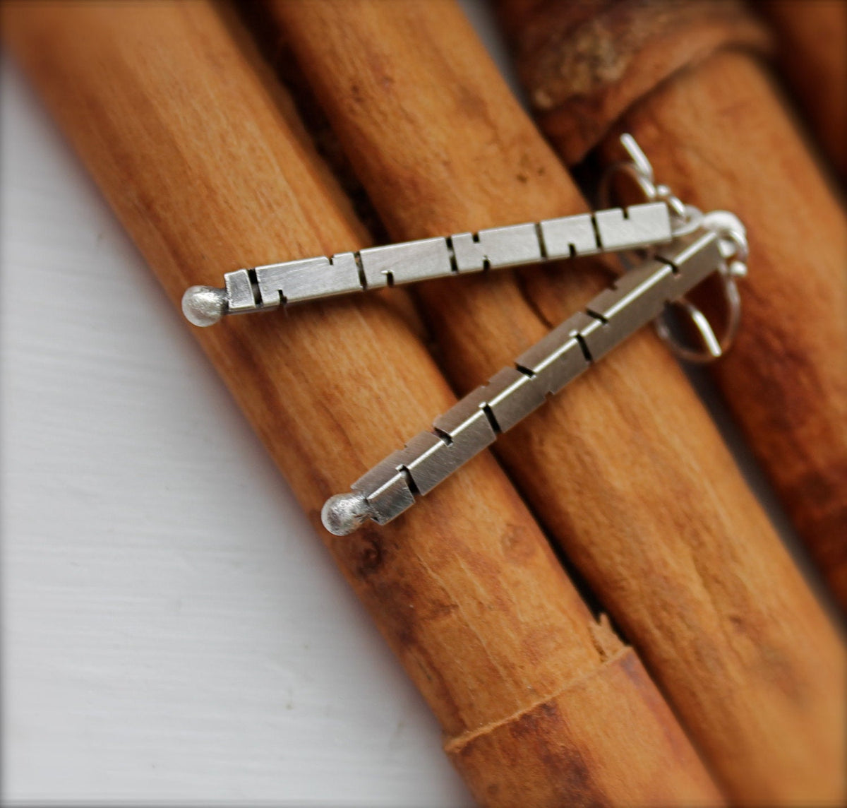Birch Tree Earrings in Sterling Silver
