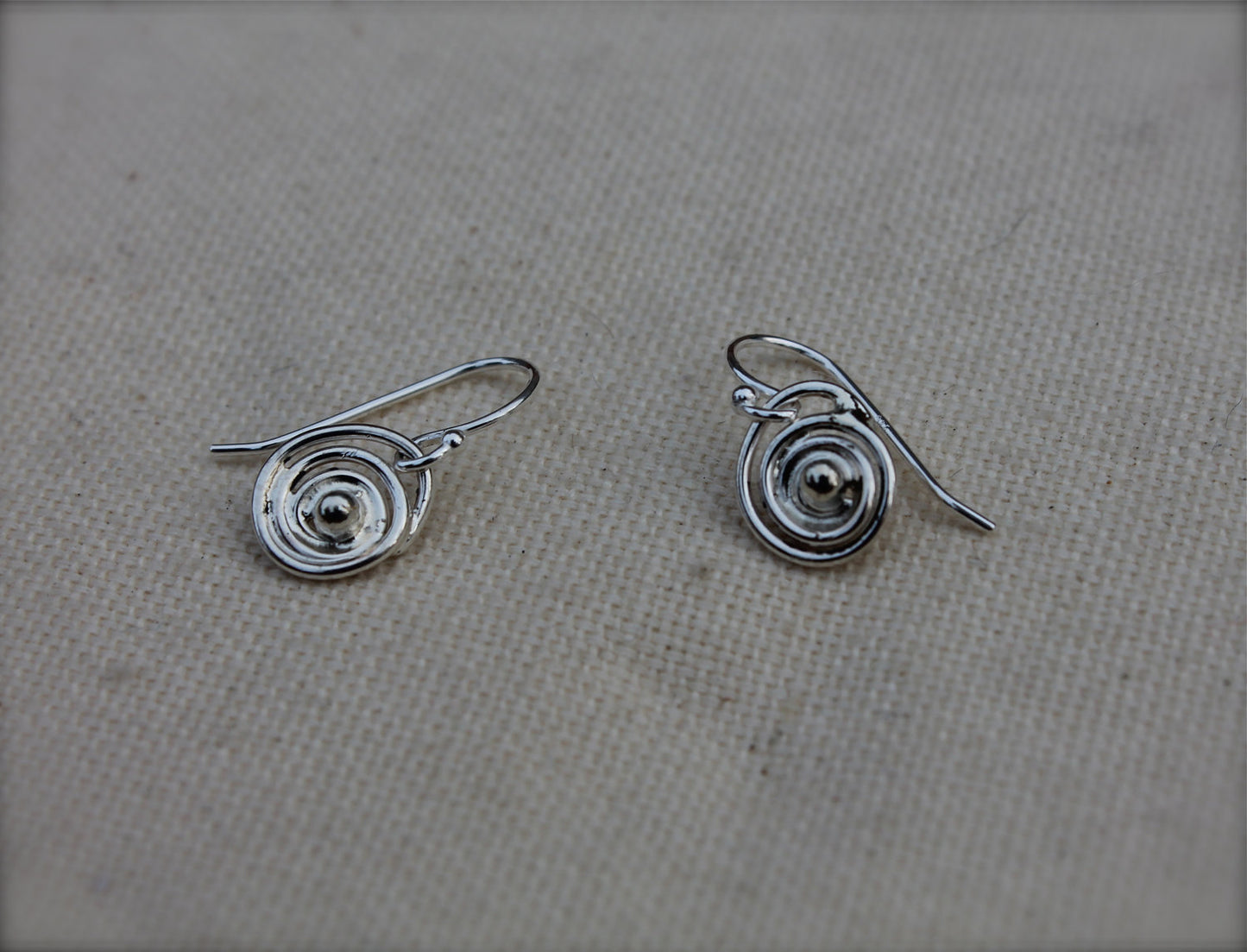 Small Nest Earrings in Silver