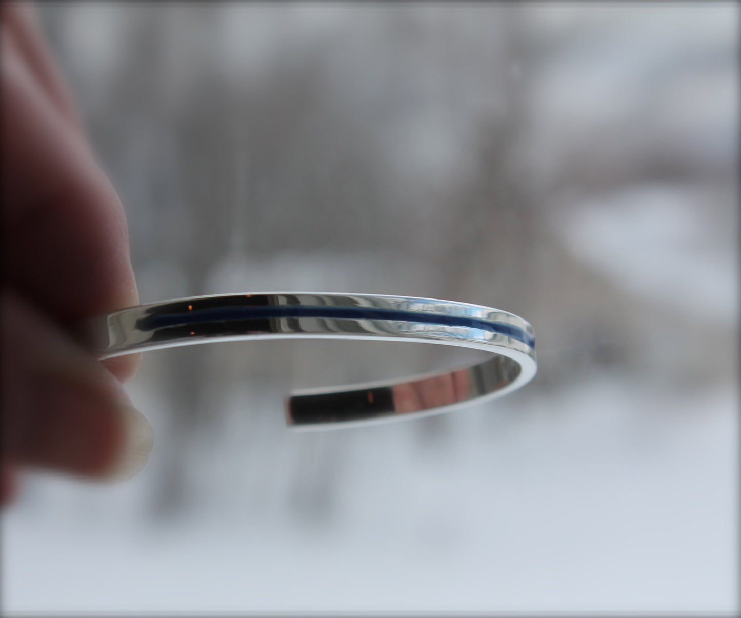 Thin Blue Line Police Bracelet
