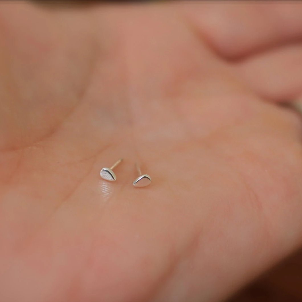 Teardrop Tiny Post Earrings