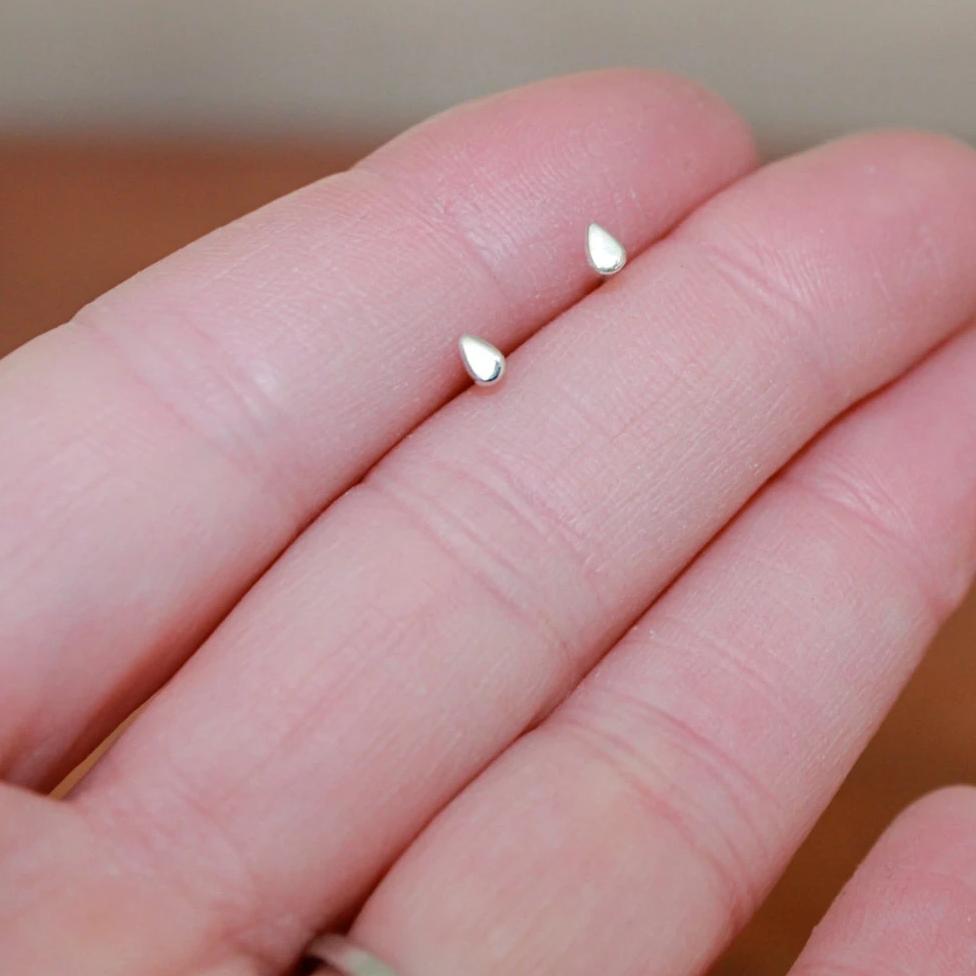 Teardrop Tiny Post Earrings