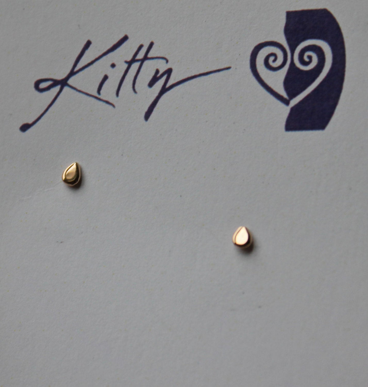Teardrop Tiny Post Earrings