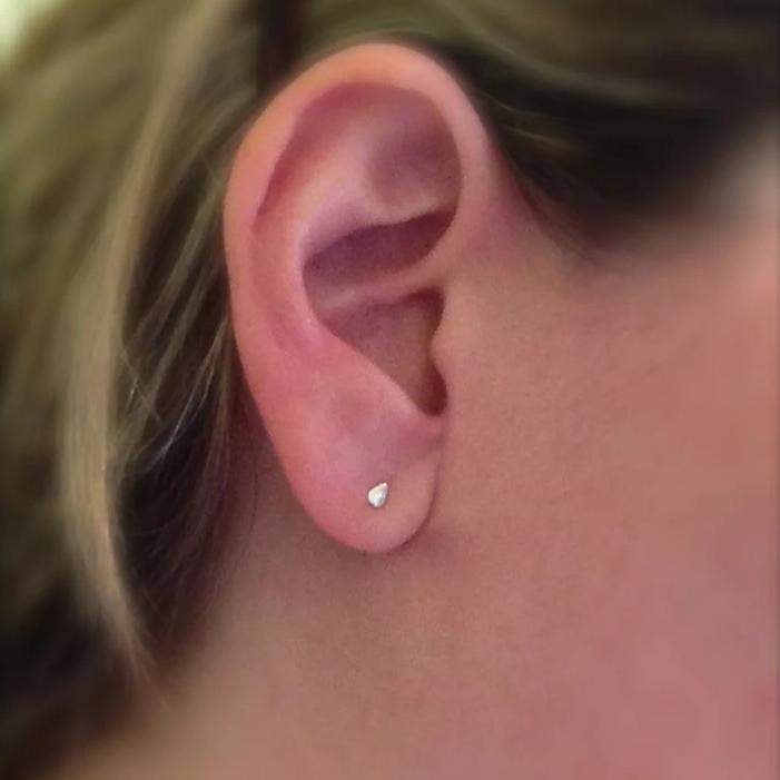 Teardrop Tiny Post Earrings