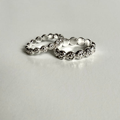 Flower Band in Silver Petite