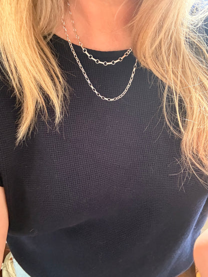Mixed Link Chain in Sterling Silver