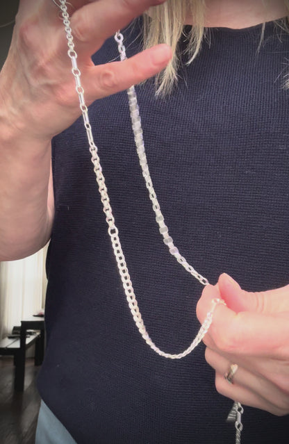Mixed Link Chain in Sterling Silver