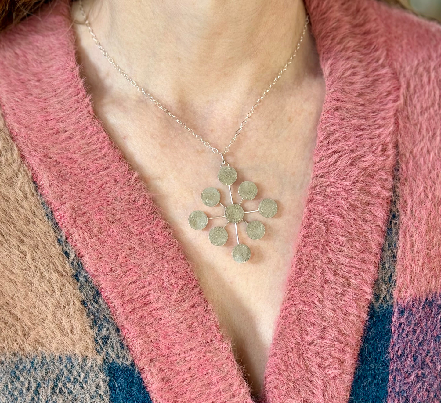Starburst Necklace in Silver