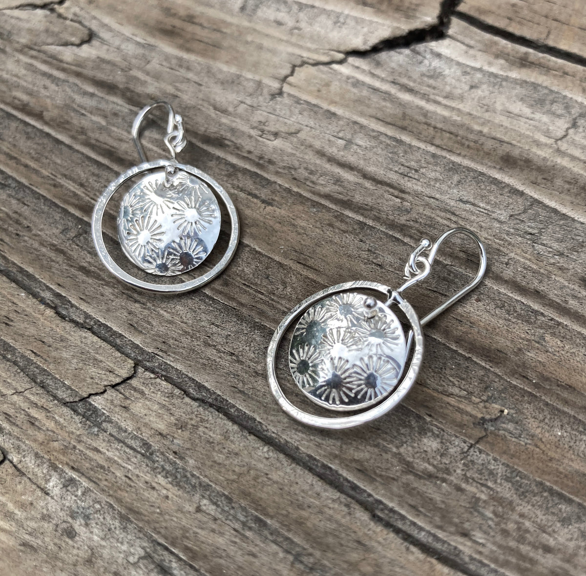 Floating Dome Circle Earrings – Kitty Stoykovich Designs