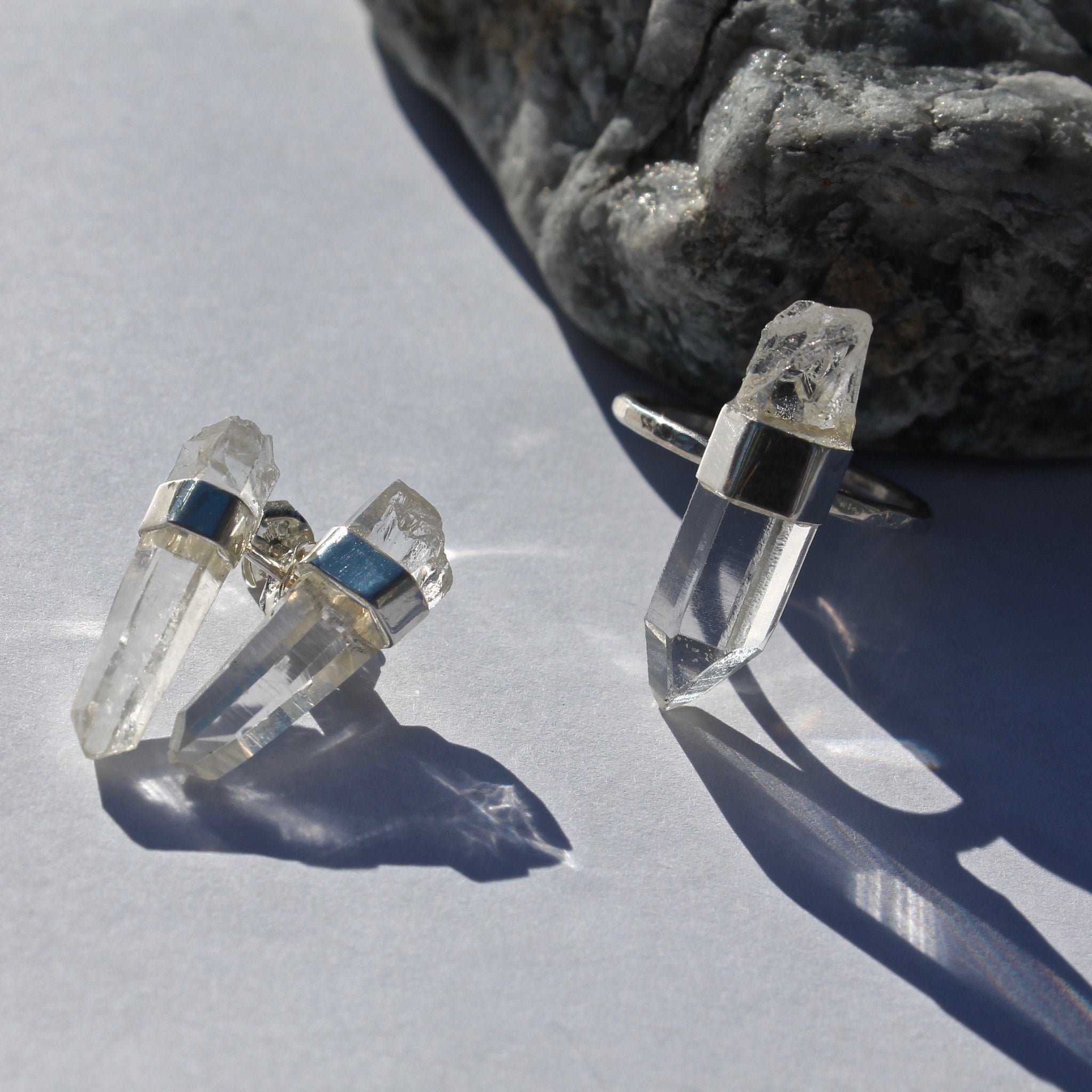 Raw quartz ring hotsell