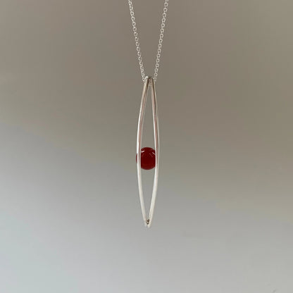 Captured Gemstone Sphere Pendant