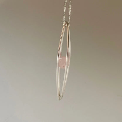 Captured Gemstone Sphere Pendant