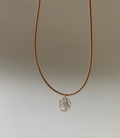 Silver Tumbleweed Knot Necklace