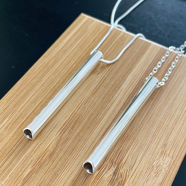 Breathing Tool Necklaces in sterling silver 