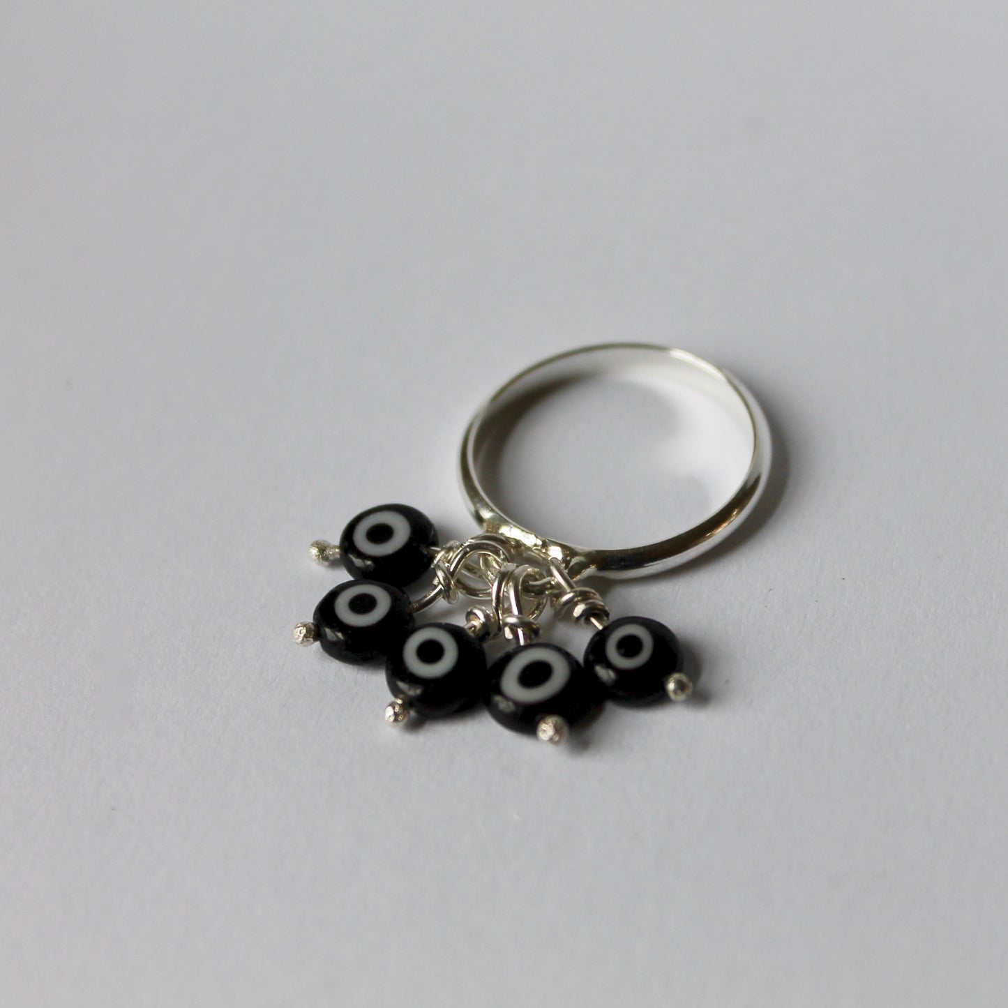 Black Evil Eyes Ring
