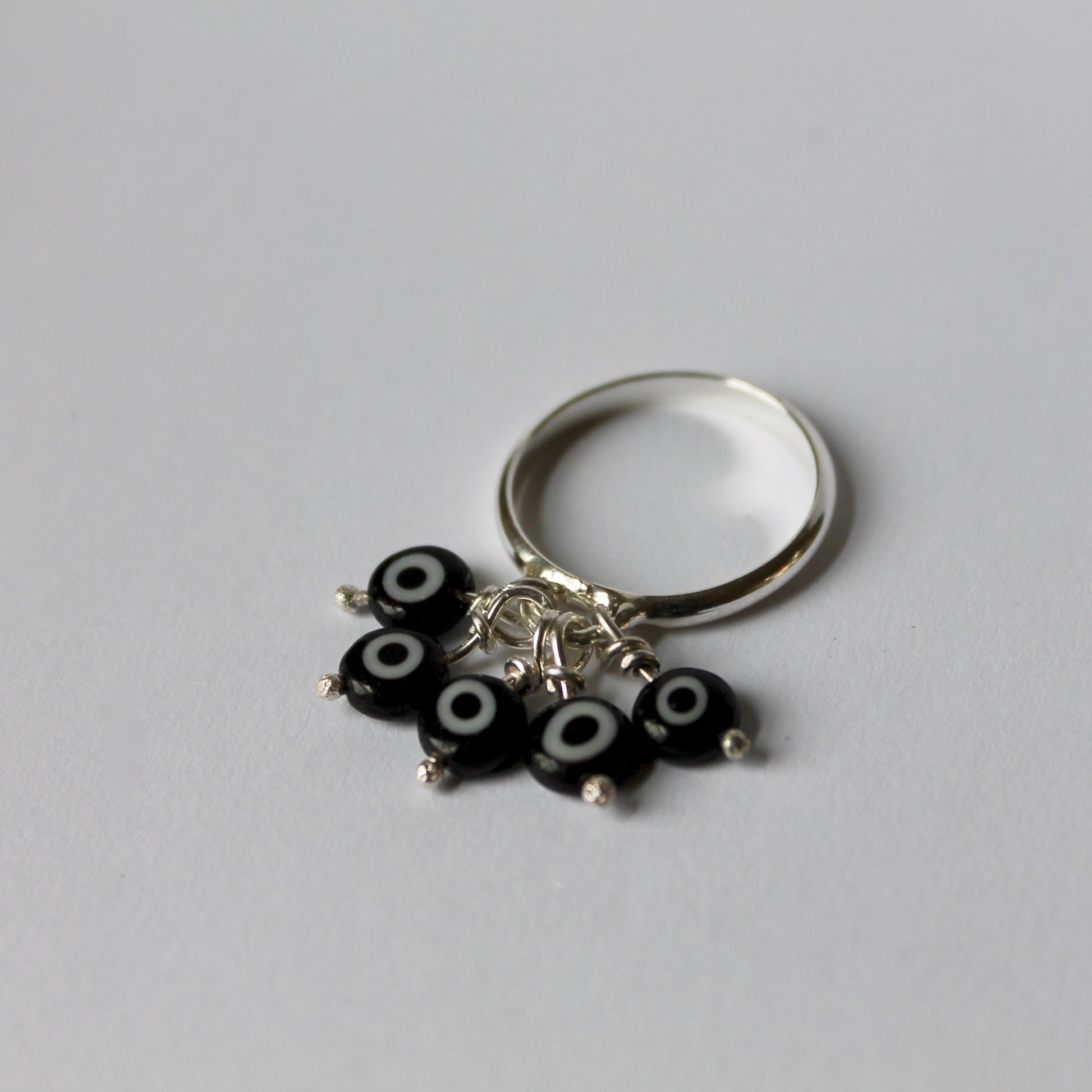Black Evil Eyes Ring