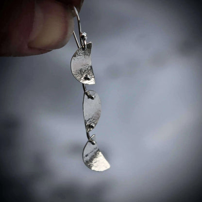 Half Moons Earrings in Silver