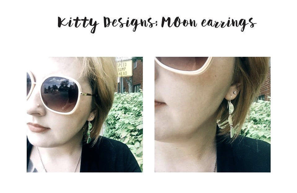 Half Moons Earrings in Silver