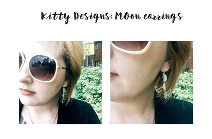 Half Moons Earrings in Silver