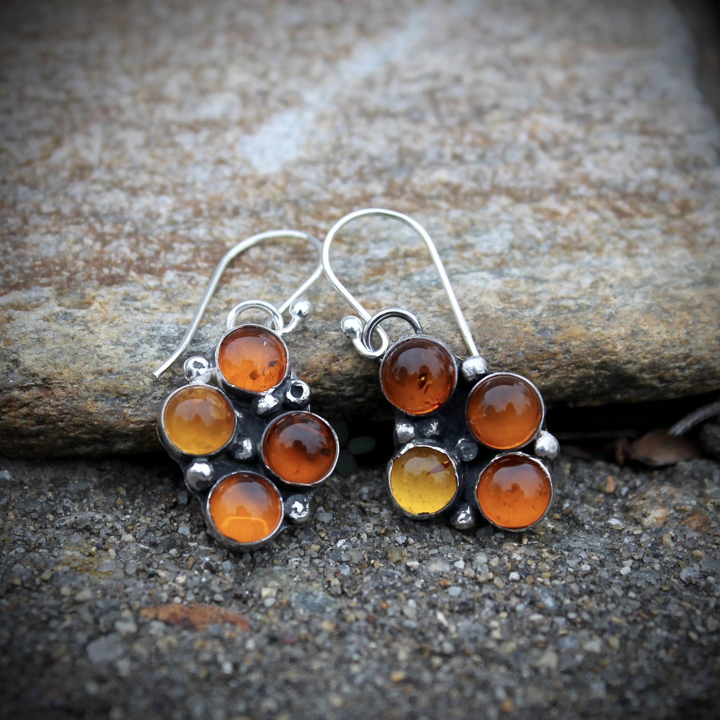 Birthstone or Multi-Stone Organic Earrings