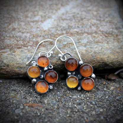 Birthstone or Multi-Stone Organic Earrings