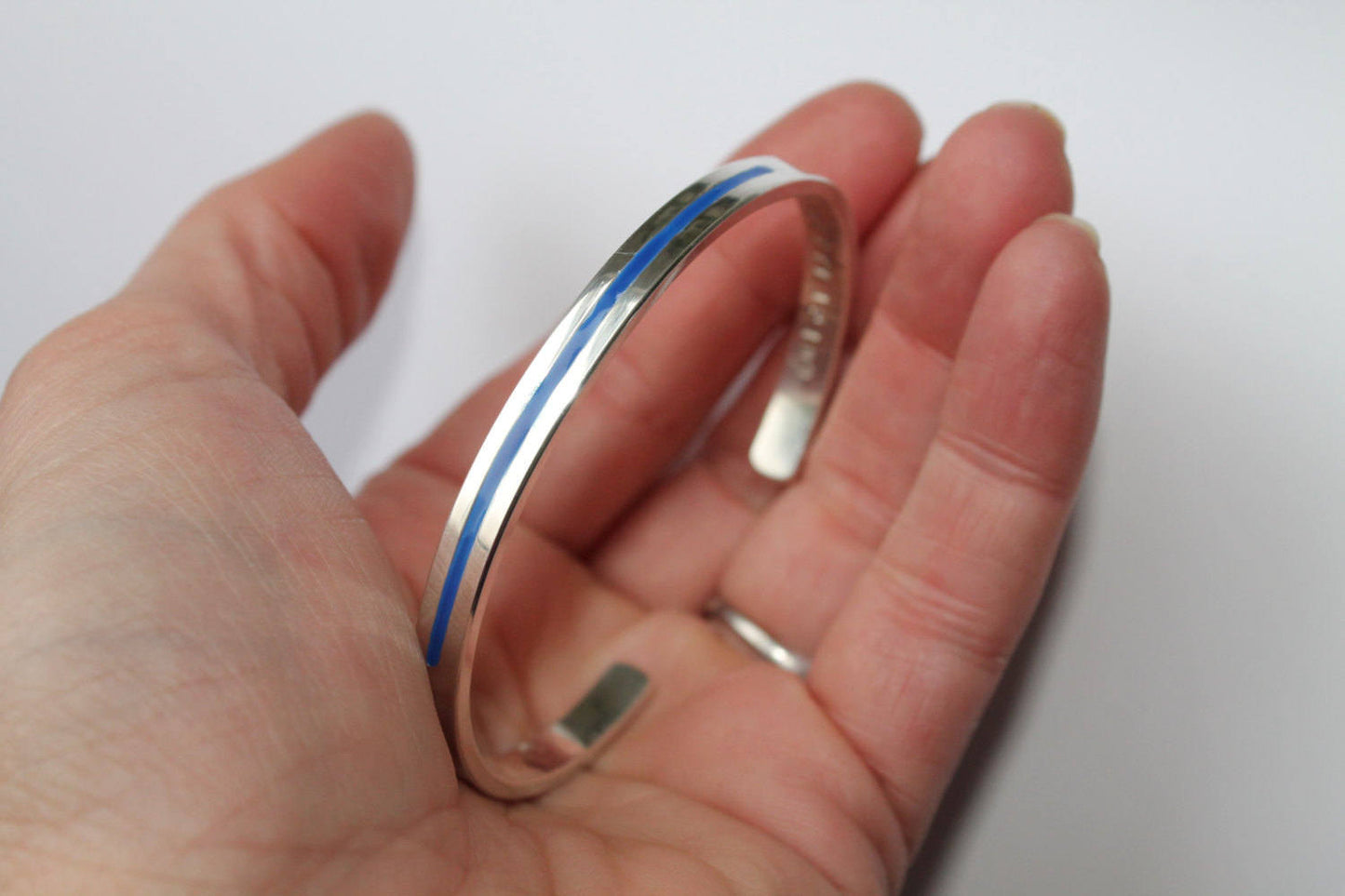 Thin Blue Line Police Bracelet