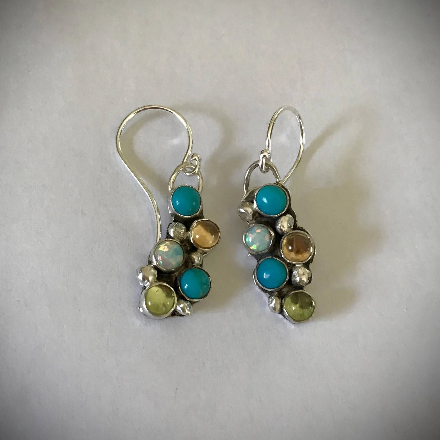 Birthstone or Multi-Stone Organic Earrings