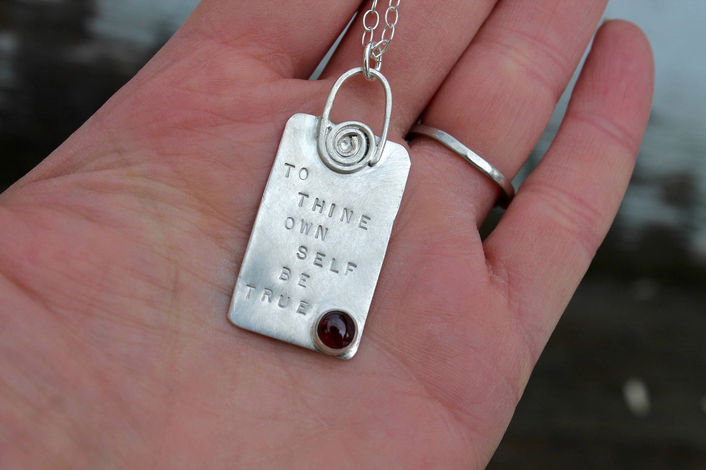 To Thine Own Self Be True Shakespeare Necklace