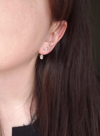 Tumbleweed Knot Earrings in Sterling Silver