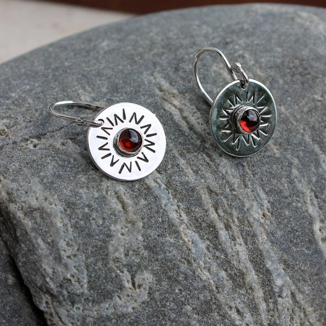 You Are My Sunshine Sterling Silver and Stone Earrings