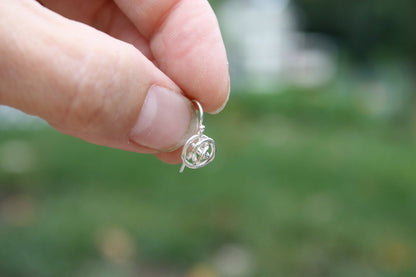 Tumbleweed Knot Earrings in Sterling Silver