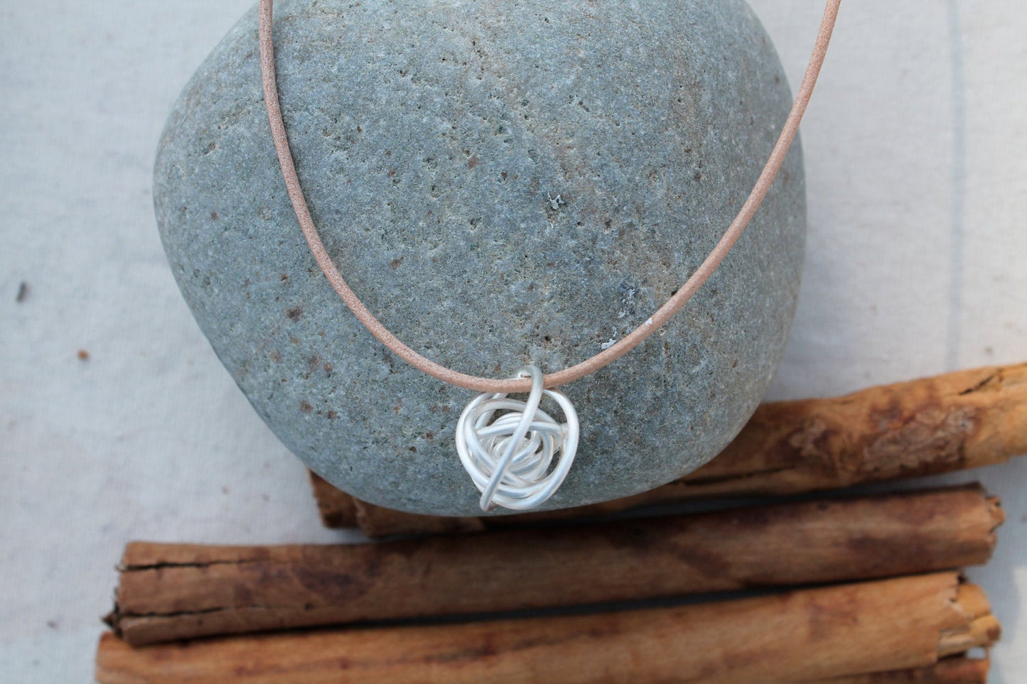 Silver Knot Tumbleweed Heavy Gauge Pendant
