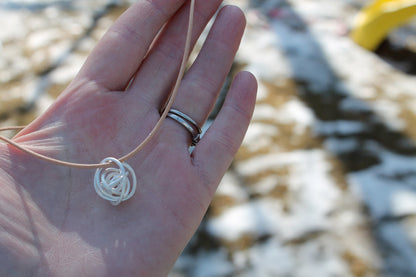 Silver Knot Tumbleweed Heavy Gauge Pendant