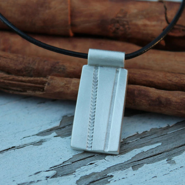Mountain and Road Bike Silver Necklace