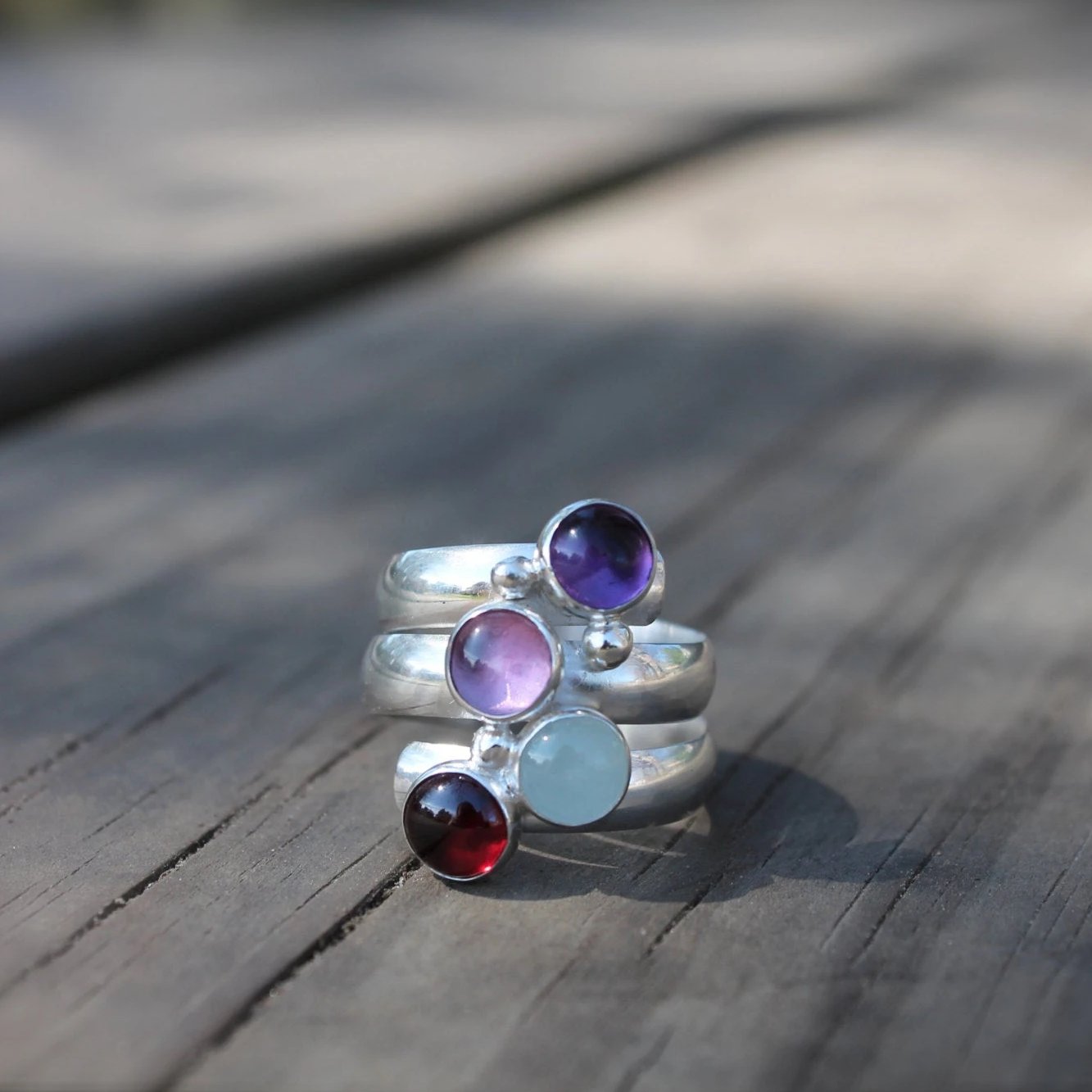 Birthstone Ring Fairy Tale Ring Four Stones