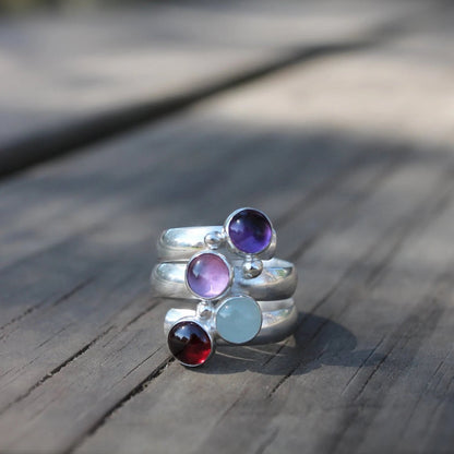 Birthstone Ring Fairy Tale Ring Four Stones