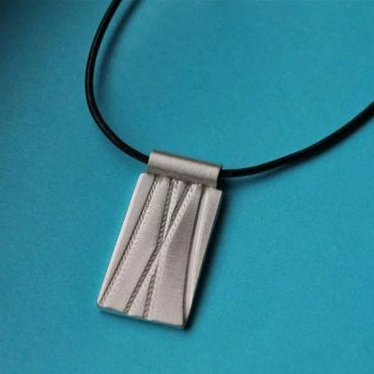 Mountain and Road Bike Silver Necklace