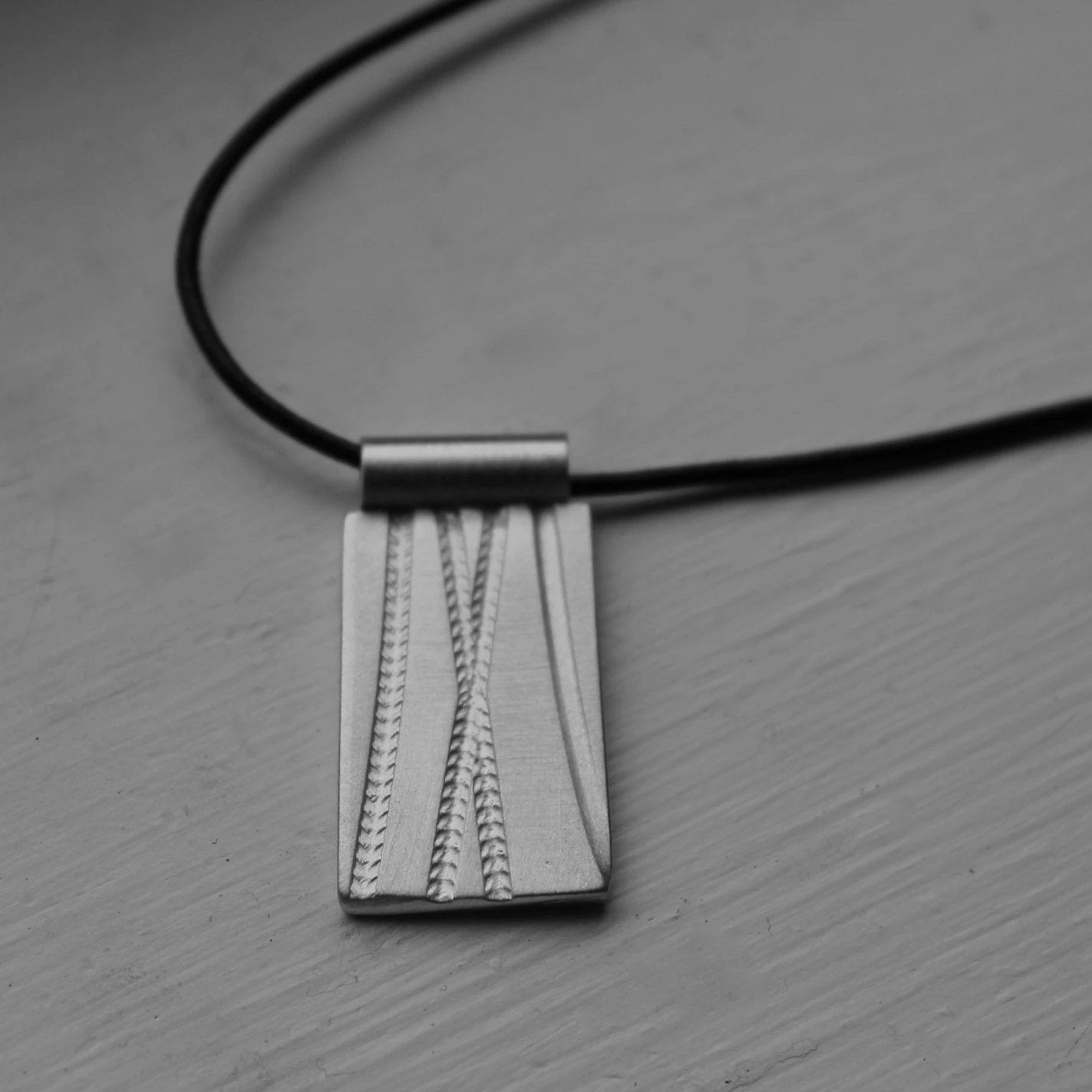 Tire Track Design Cuff Links in Silver