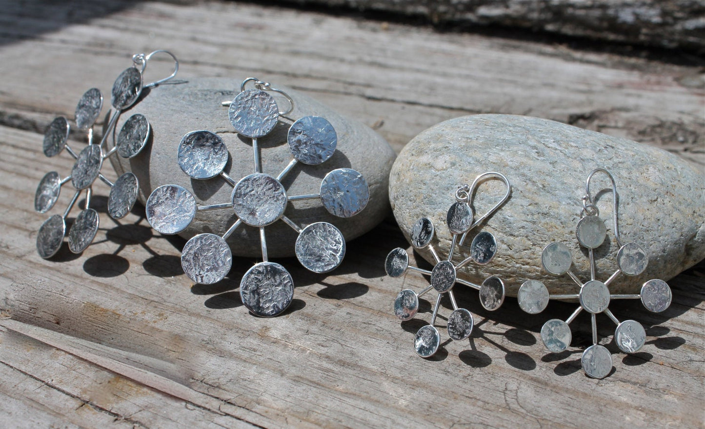Starburst Earrings in Silver