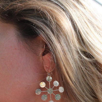 Starburst Earrings in Silver