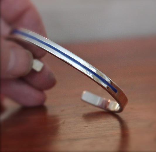 Thin Blue Line Police Bracelet